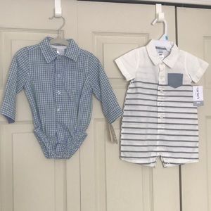 Bundle! Two Baby Boy Shorts One Piece, romper